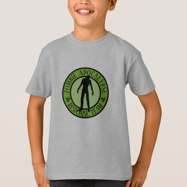 Zombie Apocalypse Response Team T Shirt (Framsida)