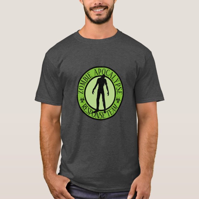 Zombie Apocalypse Response Team T Shirt (Framsida)