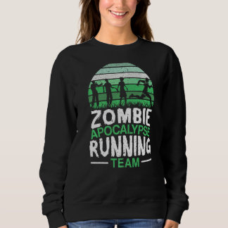 Zombie Apocalypse Running Team Halloween Trick ell T Shirt