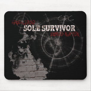 Zombie Apocalypse Sole Survivor Mouse Pad Musmatta