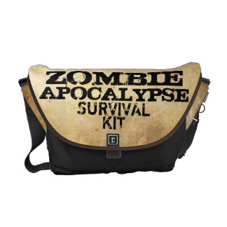 Zombie Apocalypse Survival Kit Messenger bag