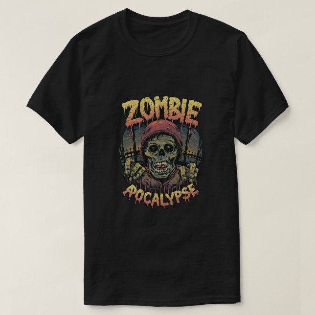 Zombie Apocalypse T Shirt (Design framsida)