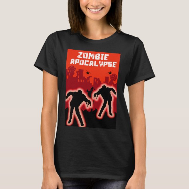 Zombie Apocalypse T Shirt (Framsida)