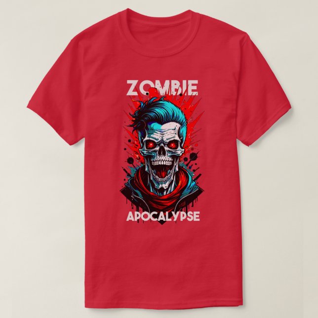 Zombie Apocalypse T Shirt (Design framsida)