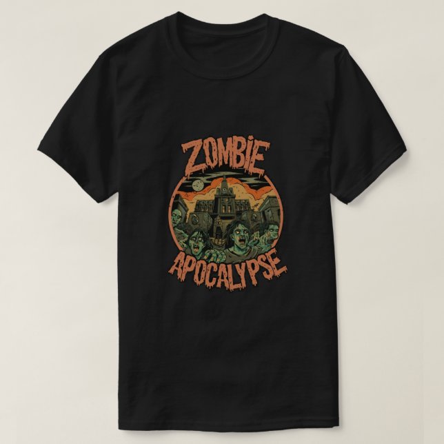 Zombie Apocalypse T Shirt (Design framsida)