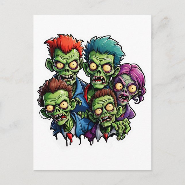 Zombie Apocalypse Vykort (Framsida)
