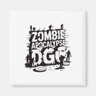 Zombie-apokalyps Dgc Rolig Discgolf Zombie-älskare Magnet