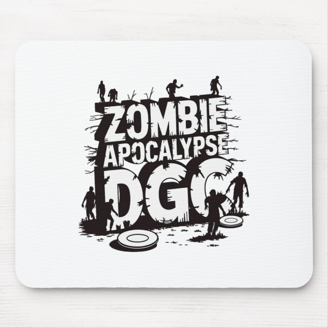Zombie-apokalyps Dgc Rolig Discgolf Zombie-entusia Musmatta (Framsidan)