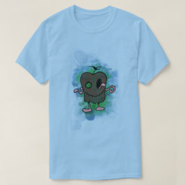 Zombie Apple Blue T Shirt