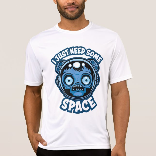 Zombie Astronaut behöver lite utrymme T Shirt (Framsida)