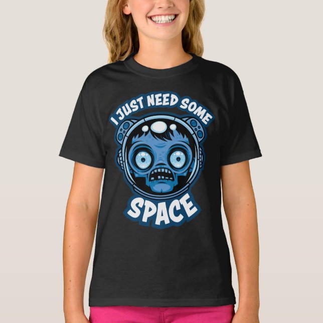 Zombie Astronaut behöver lite utrymme T Shirt (Framsida)