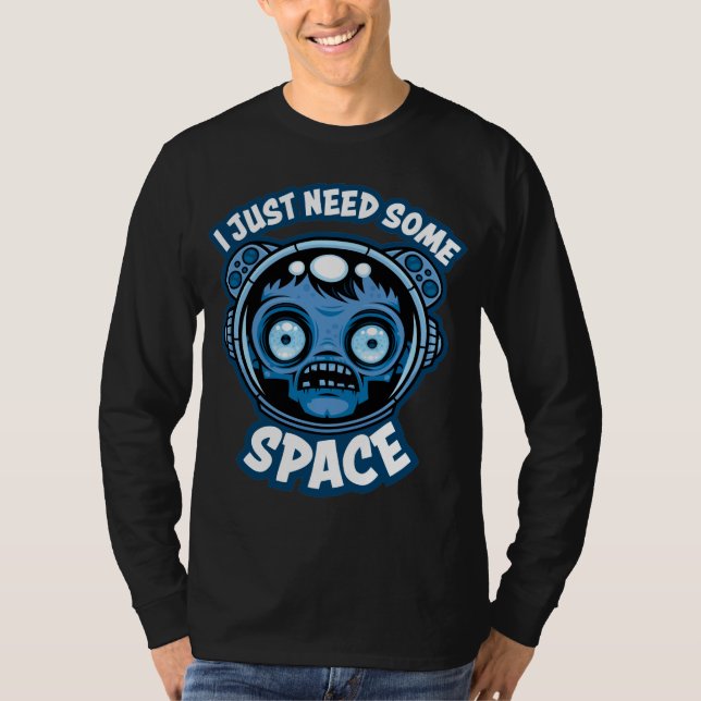 Zombie Astronaut behöver lite utrymme T Shirt (Framsida)
