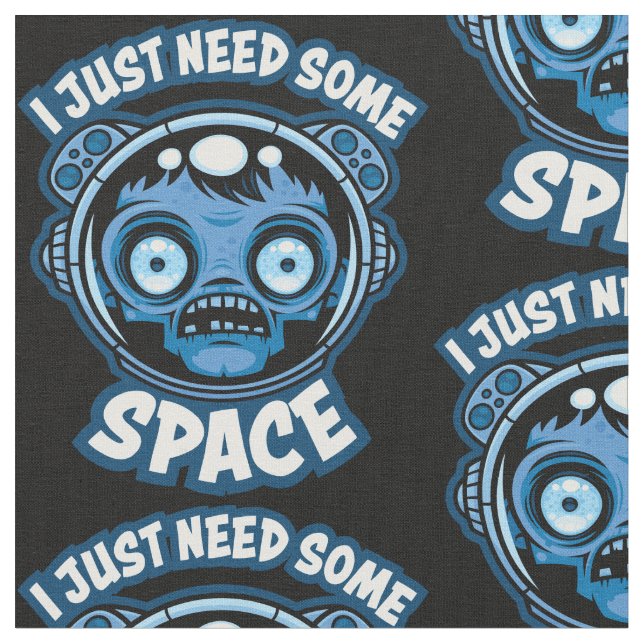 Zombie Astronaut behöver lite utrymme Tyg (Närbild)