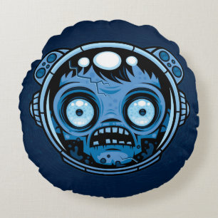 Zombie Astronaut Rund Kudde