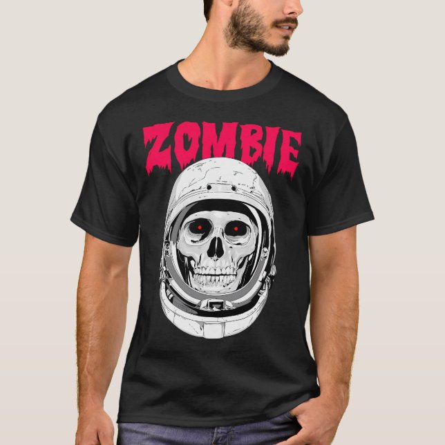 Zombie Astronaut T Shirt (Framsida)