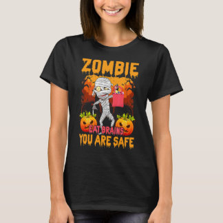 Zombie Äter Hjärnor Du Är Säker Skräcklig Pumpa Zo T Shirt