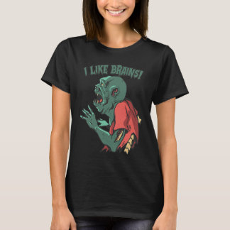 Zombie Äter Hjärnor Halloween Pojkar Barn Zombie T Shirt