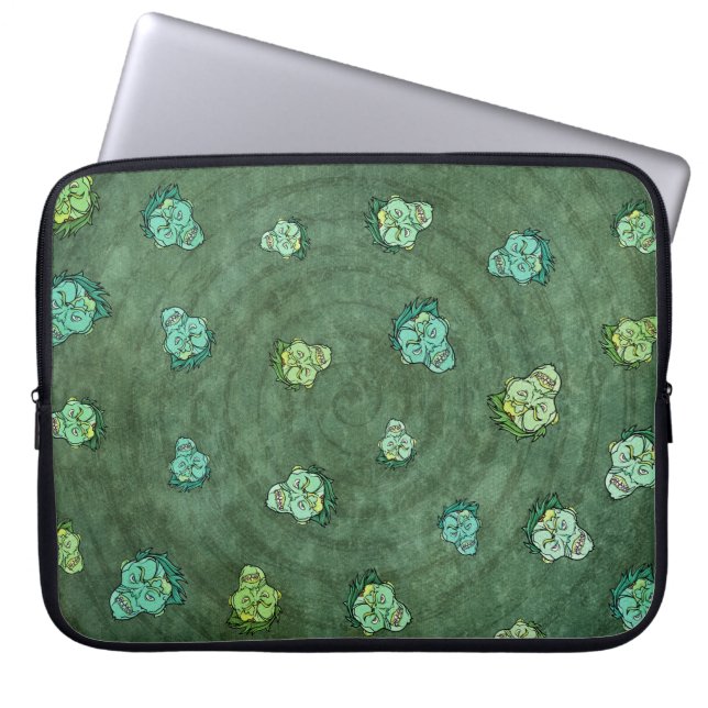 Zombie Attack Back to school Modern Mönster Laptop Fodral (Framsidan)