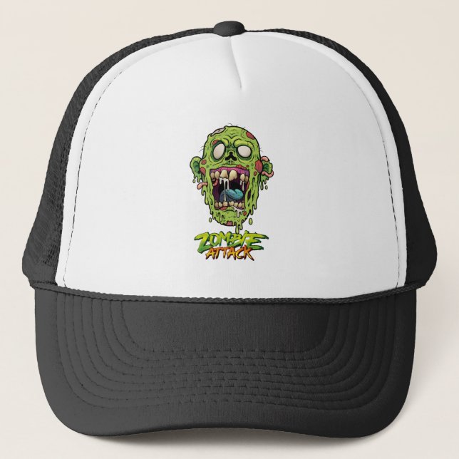 Zombie Attack Scary Monster Creature Keps (Framsida)