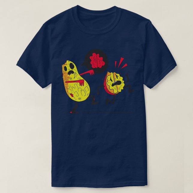 Zombie avocados promenad t shirt (Design framsida)