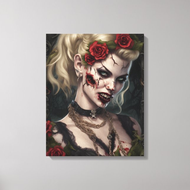 Zombie Babe 04 Canvastryck (Framsida)