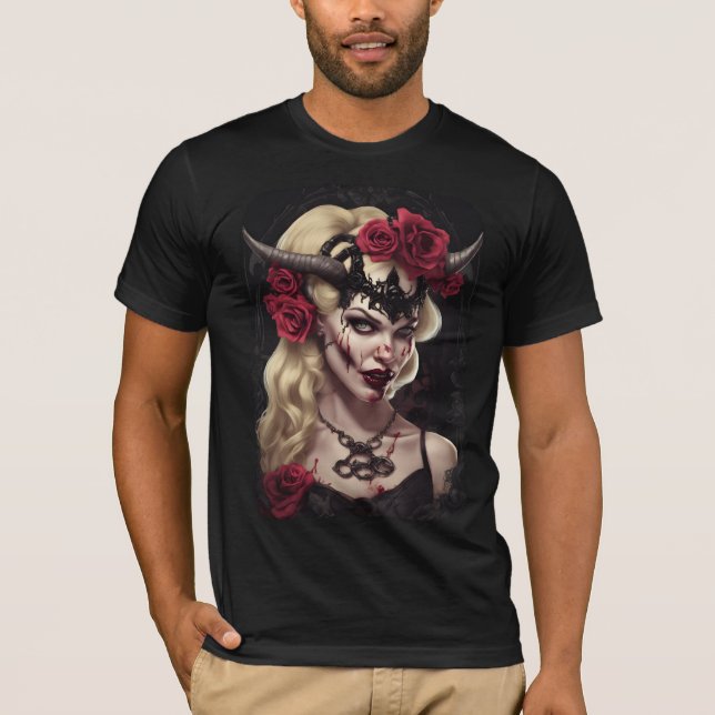 Zombie Babe 06 T Shirt (Framsida)