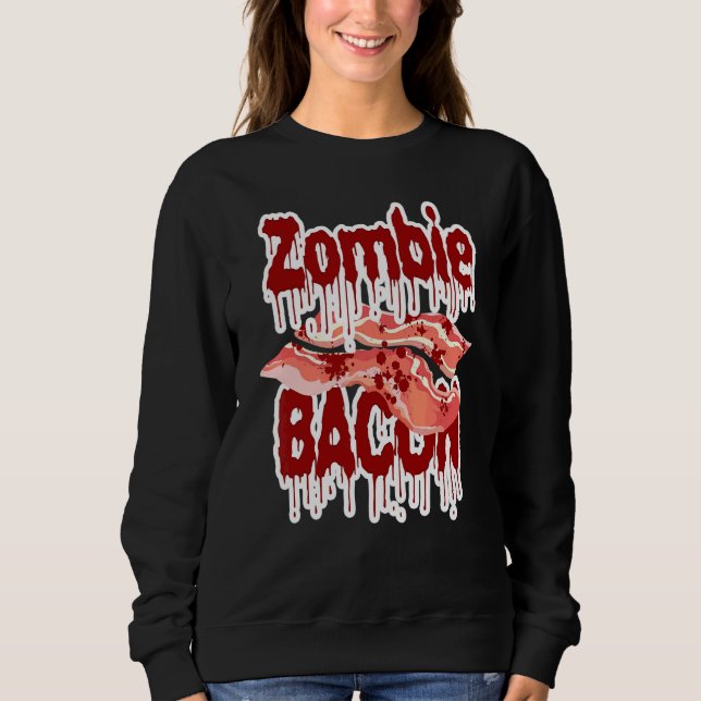 Zombie Bacon Odöd Kropp Hämnd T Shirt (Framsida)