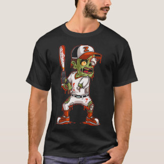 Zombie Baseball Batter Halloween Trick eller behan T Shirt