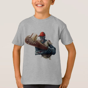 Zombie Baseboll Slugger Läskig Halloween T Shirt