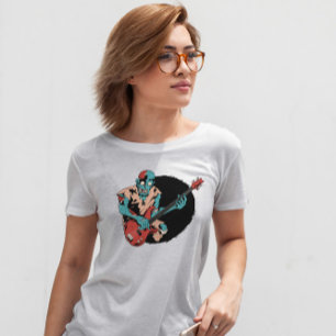 Zombie Bass Player Musician T Shirt