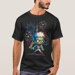 Zombie Bastille Day T Shirt