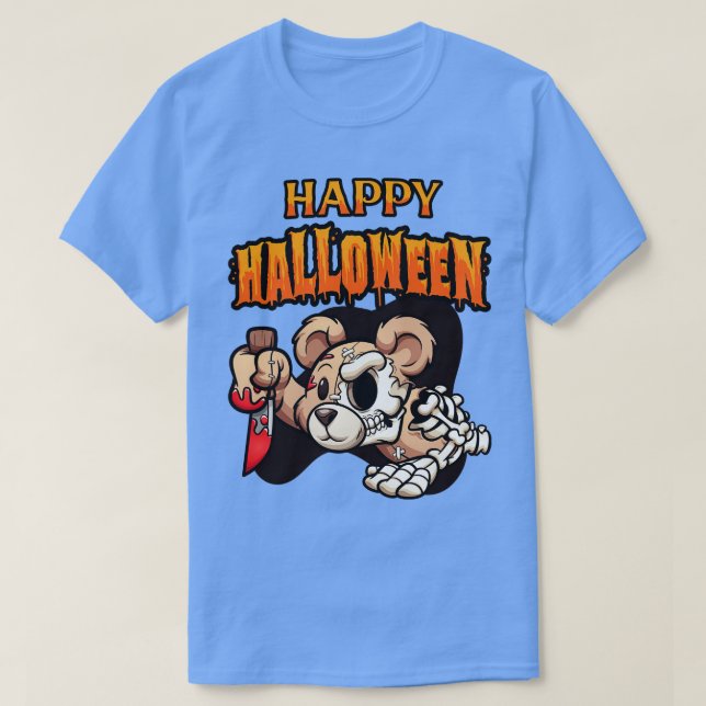 Zombie Bear Halloween T Shirt (Design framsida)
