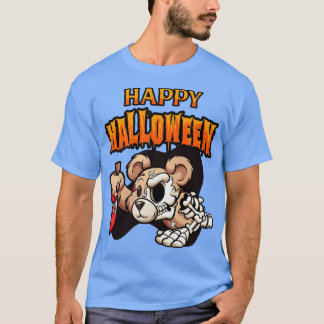 Zombie Bear Halloween T Shirt