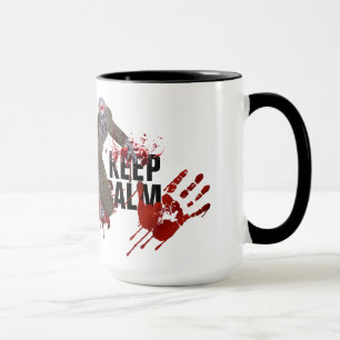 Zombie Behålla Lugn Ringer Mugg