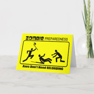Zombie-beredskapsyxor Ladda om design Kort