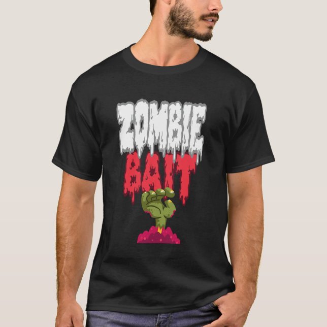 Zombie-bete som sträcker sig upp från graven - rol t shirt (Framsida)
