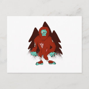 Zombie Bigfoot Vykort