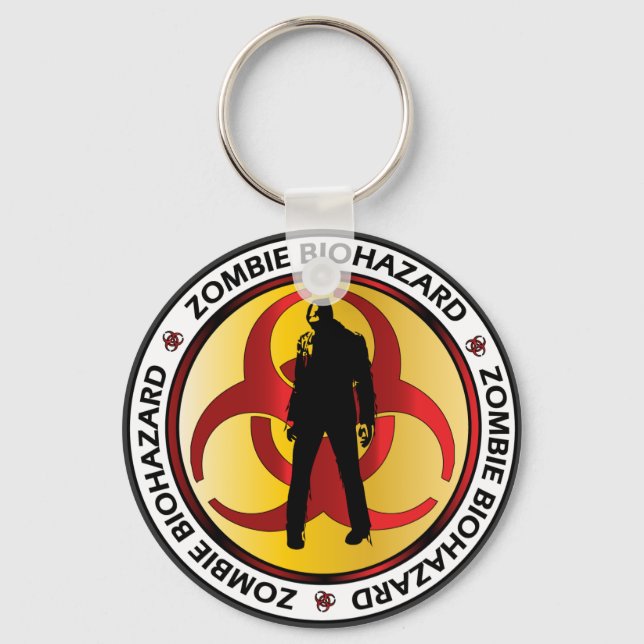 Zombie Biohazard Slösar Nyckelring (Framsida)