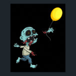 Zombie Birthday Balloon - Funny Cute Zombie Kids A Poster<br><div class="desc">Zombie Birthday Balloon - Funny Cute Zombie Kids Amp Boys</div>