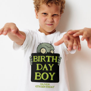 Zombie Birthday Boy Funny Monster T Shirt