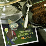 Zombie Birthday Boy Scary Pappersservett<br><div class="desc">Fyll i firande med vår Zombie Birthday Boy Scary Napkins! De här beundransvärda skämtdukorna har en rolig och läskig zombiedesign och skapar dem perfekten som tillägg till din Halloween-matade födelsedagskalas. De här blöjorna är idealiska för att städning monstruösa meddelanden eller för att ge bord en dekorativ beröring. De kombinerar funktioner...</div>