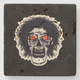 Zombie Black Orange Öga Stenunderlägg