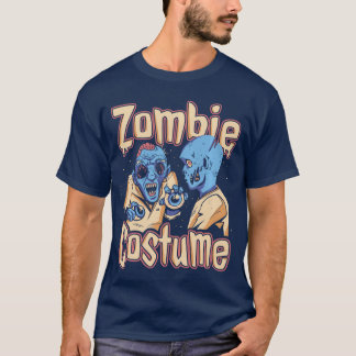 Zombie Blodig Rollig Kostym Halloween Skräck Zombi T Shirt