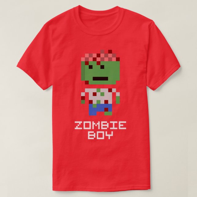 Zombie Boy Halloween Boys Kids Funny 6923 T Shirt (Design framsida)