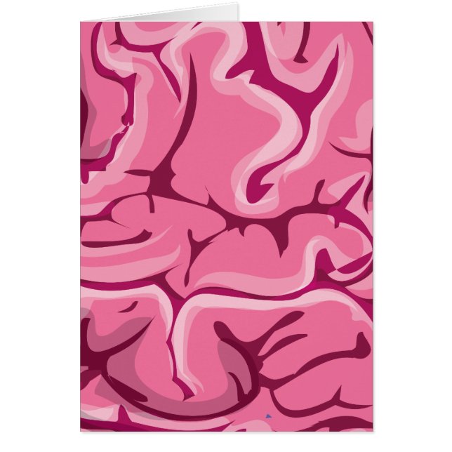 Zombie Brain Hälsningskort (Framsidan)