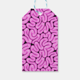 Zombie Brain Mönster Presentetikett