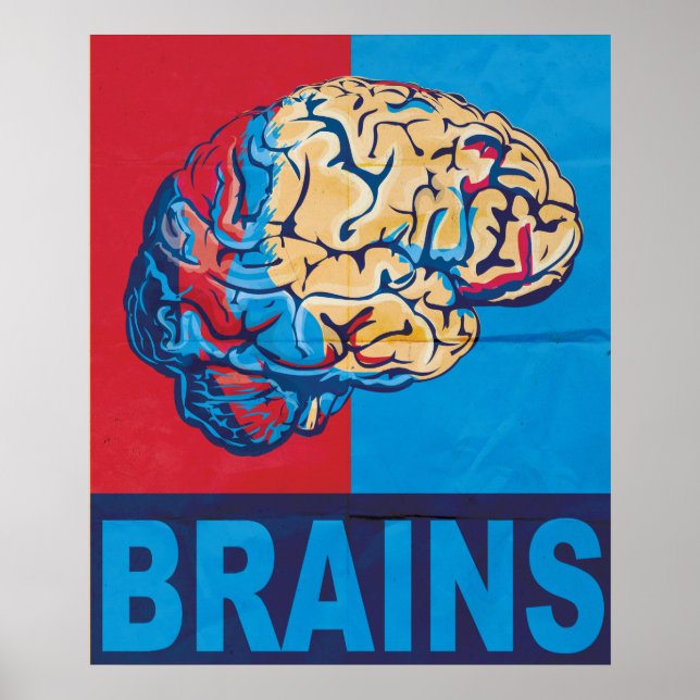 Zombie Brain Poster (Framsidan)