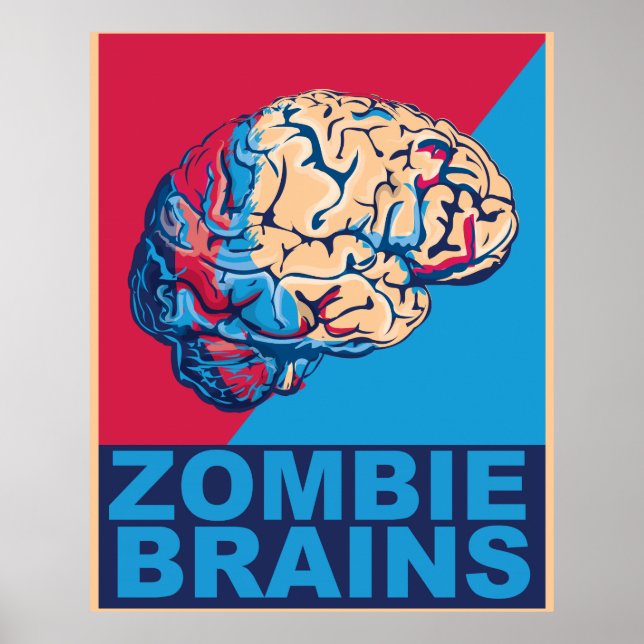Zombie Brain Poster (Framsidan)
