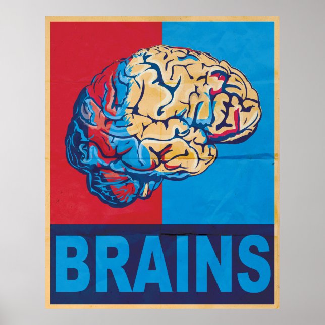 Zombie Brain Poster (Framsidan)