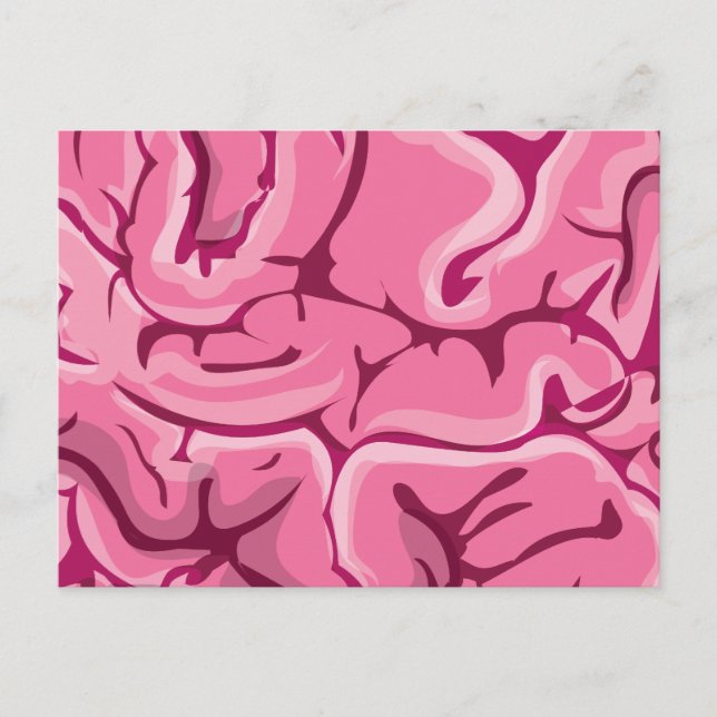 Zombie Brain Vykort (Framsida)